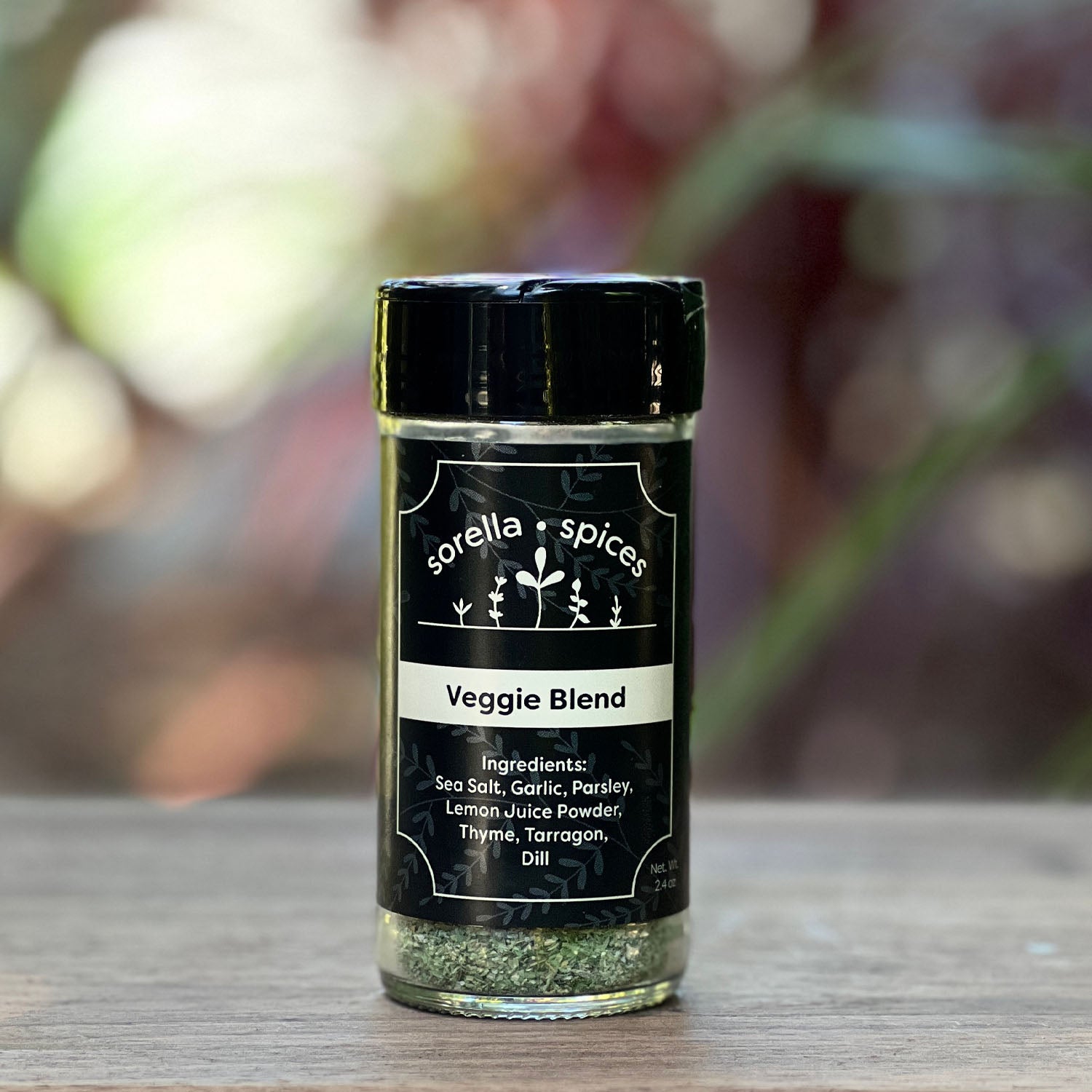 Sorella Spice Veggie Blend mix of herb and citrus blend perfect for all veggies.